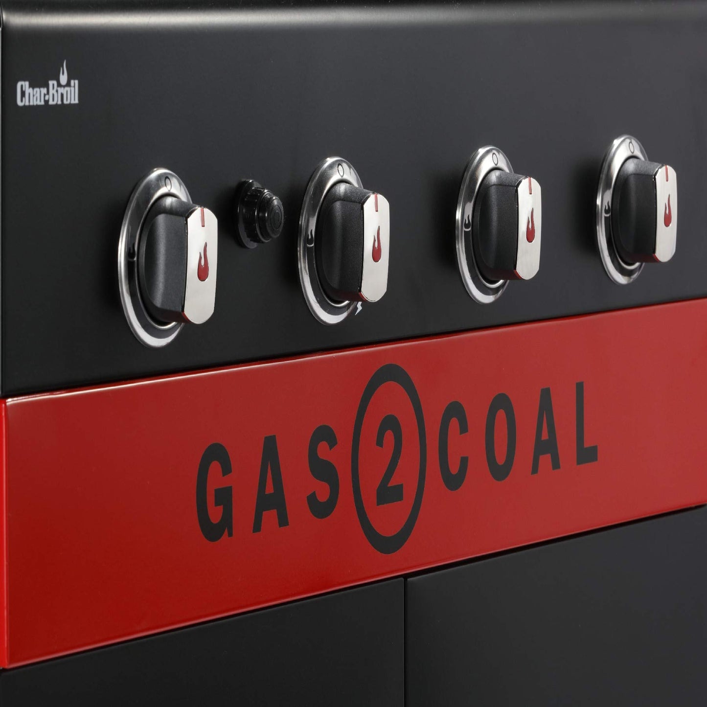 Char-Broil Gas2Coal 440 Hybrid Grill Gas Barbecue, Black, 61 x 24 x 46 cm