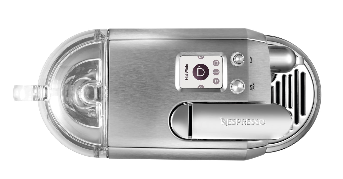 Nespresso Creatista Plus Automatic Pod coffee machine with milk frother wand for Espresso, Cappuccino & Flat White by Sage in Brushed Stainless Steel