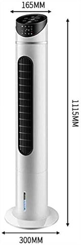 Bladeless Tower Fan with Remote, 90° Oscillation, 8H Timer, Quiet Standing Fan for Bedroom and Office, Space-Saving Design