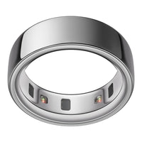 Oura Smart Ring 4 - Silver - Size 8 - | Non-Standard Fit – Measure with a Size Kit |Sleep, Heart Rate and Fitness Tracking Wearable | 8-Day Battery, iOS / Android Compatible