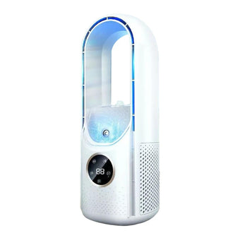 compare product Portable Air Conditioner, Cool Air Conditioner, USB Powered Cooling Fan - 6 humidity levels and speeds for home/bedroom/office,White And Blue