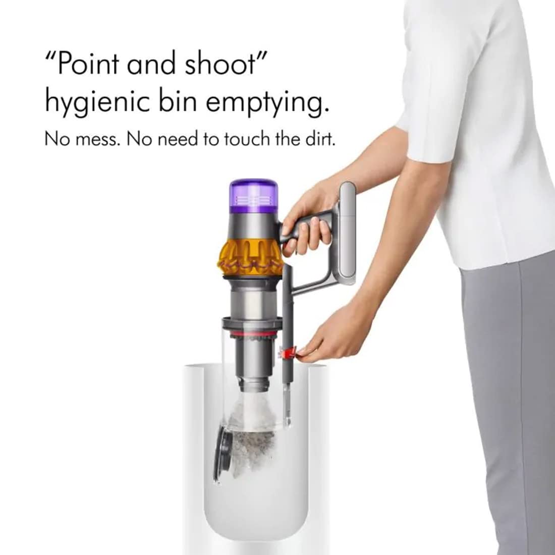 Dyson Detect Absolute V15 Cordless Vacuum Cleaner 369372-01, Yellow & Nickel