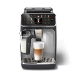 PHILIPS 5400 Series Bean to Cup Coffee Machine – 12 Coffee Varieties, LatteGo Milk Frother, Fastest-to-Clean, Ceramic Grinder, Fully Automatic Espresso & Cappuccino maker – Black, Silver (EP5446/70)