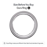 Oura Smart Ring 4 - Silver - Size 8 - | Non-Standard Fit – Measure with a Size Kit |Sleep, Heart Rate and Fitness Tracking Wearable | 8-Day Battery, iOS / Android Compatible
