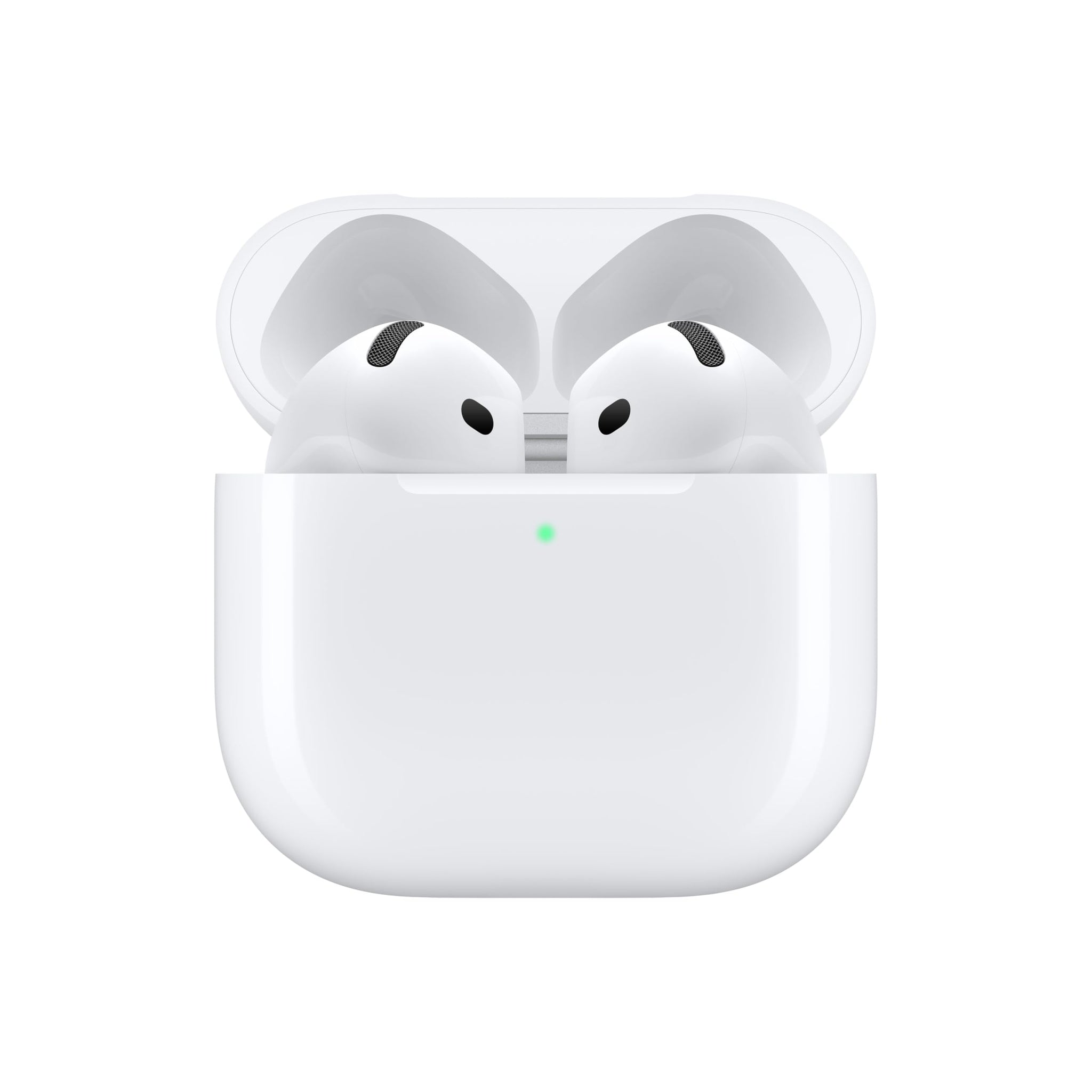 Apple AirPods 4 Wireless Earbuds, Bluetooth Headphones, Personalised Spatial Audio, Sweat and Water Resistant, USB-C Charging Case, H2 Chip, Up to 24 Hours of Battery Life, Effortless Setup for iPhone