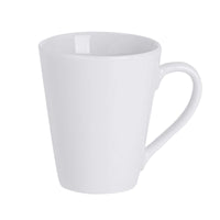 Argon Tableware White Coffee Mug Set of 6-285ml Premium Porcelain Cups - Durable Dishwasher Safe Mugs for Latte, Cappuccino, Tea, Hot Chocolate and Everyday Hot Drinkware at Home or Office