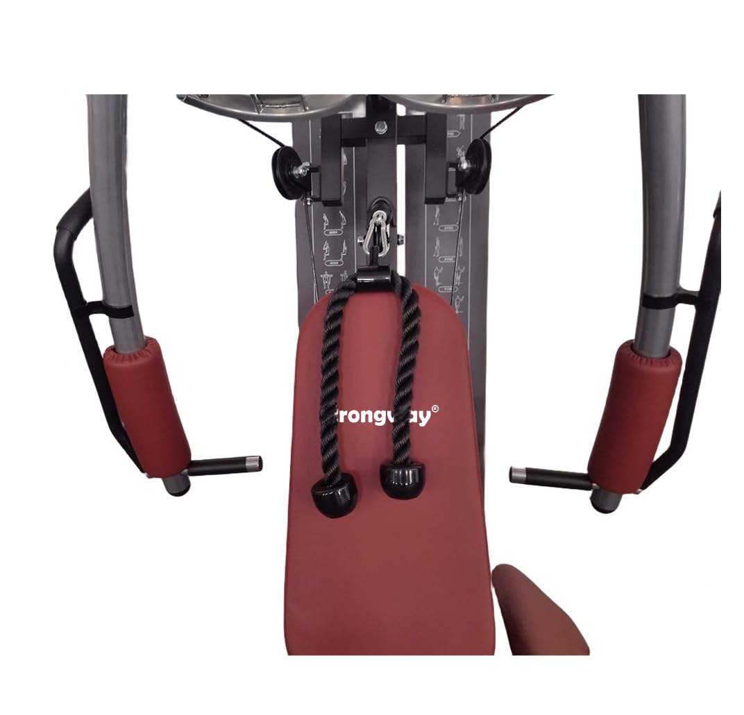 Strongway® Multi Gym with Weights 72KG 100KG Weight Stack Included - Multifunction Home Gym Cable Pulley Preacher Pad Butterfly Press Strength Training (Multi Gym with 100KG Weight Stack)