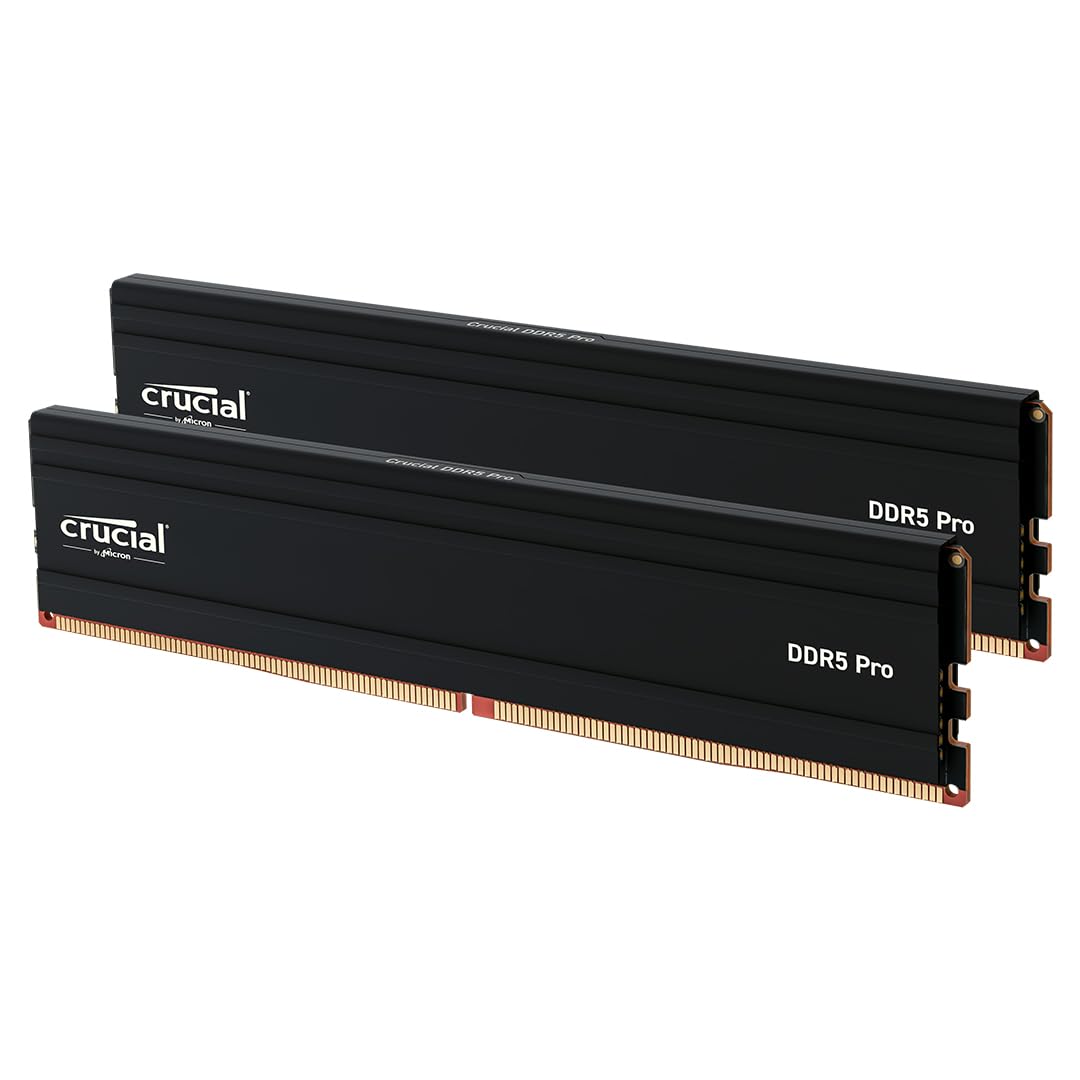 Crucial Pro DDR5 RAM 96GB Kit (2x48GB) 5600MHz, Intel XMP 3.0 / AMD EXPO, Computer Memory (PC) - CP2K48G56C46U5