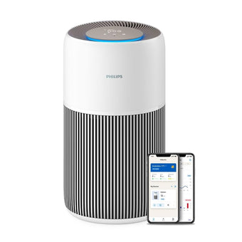 compare product Philips Air Purifier 2200 Series, HEPA NanoProtect + Active Carbon Filter, CADR 420m³/h for 109m², Allergy sufferers, Ultra-quiet, Intelligent and Long-lasting filter (AC2220/10)