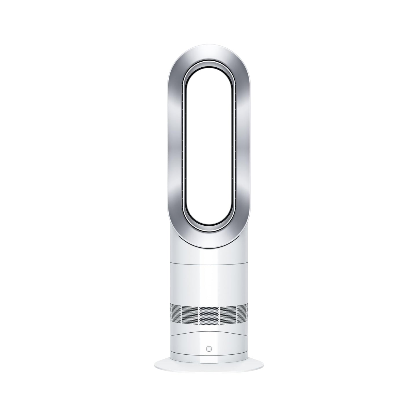 Dyson Hot+Cool Jet Focus AM09 Fan Heater 2-in-1, heats and cools with strong airflow (White/Silver)