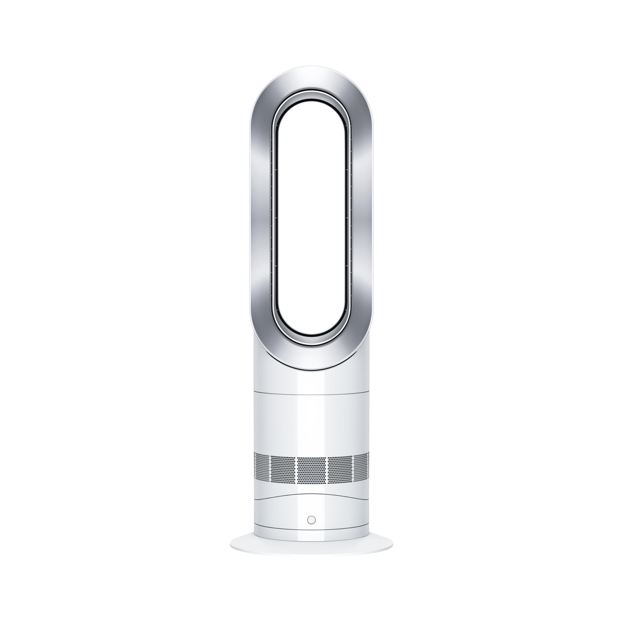 Dyson Hot+Cool Jet Focus AM09 Fan Heater 2-in-1, heats and cools with strong airflow (White/Silver)