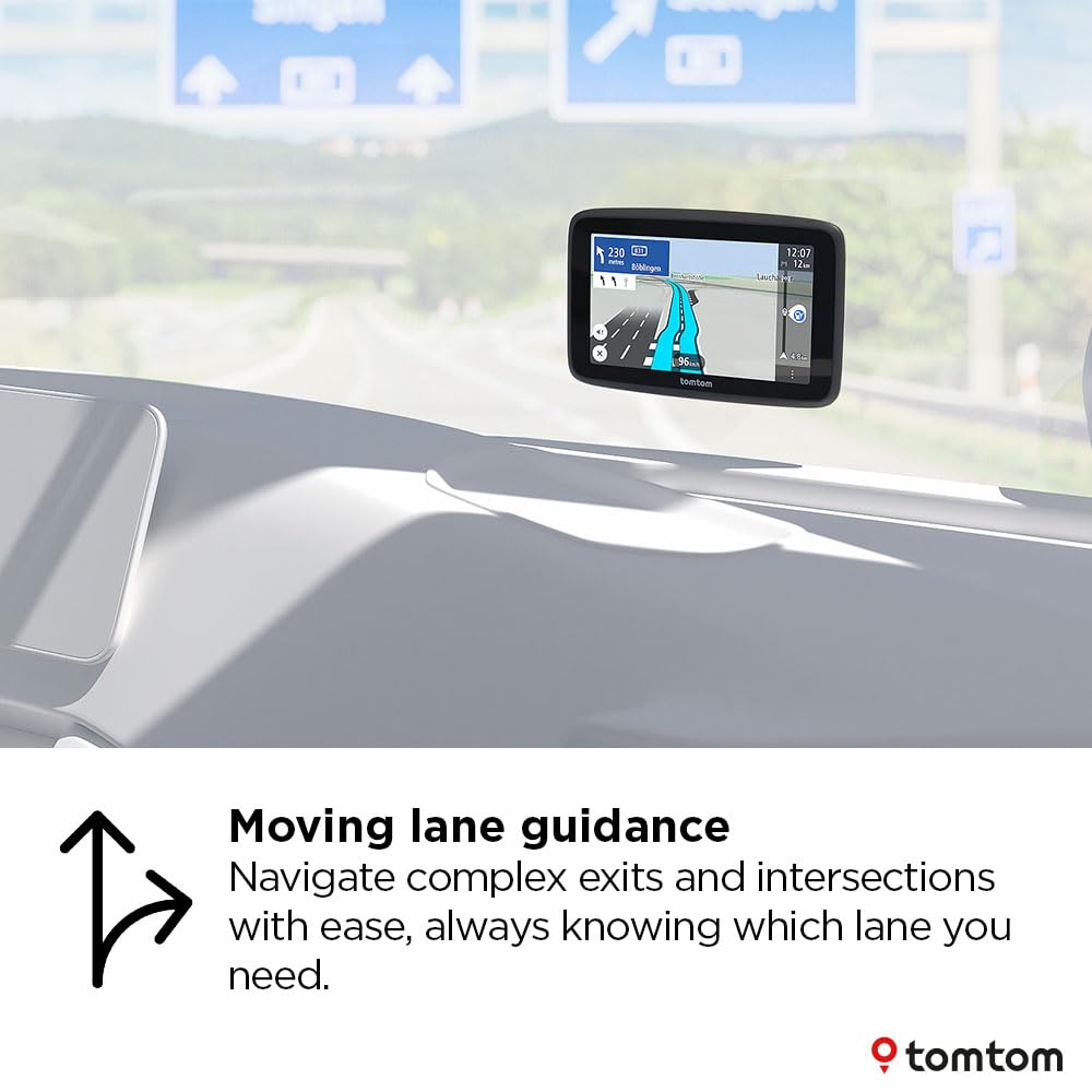 TomTom Truck Sat Nav GO Professional 2nd generation (6" Capacitive Touchscreen with Europe Maps and Real-Time Traffic Information, Designed for Truck, Lorry, Coach, Bus and Large Vehicles)