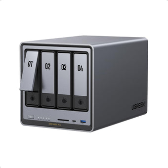 compare product UGREEN NAS DXP4800 Pro 4-Bay Desktop NAS with HDMI Cable, Intel® Core™ i3-1315U 6-Core CPU, 8GB DDR5 RAM, 128G SSD, 1x 10GbE, 1x 2.5GbE, 2X M.2 NVMe Slots, 4K HDMI, Network Attached Storage (Diskless)