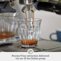 Sage Barista Express, Manual Tamping, Standard Milk Jug, Bean to Cup Coffee Machine with Grinder, Manual Milk Frother, Brushed Stainless Steel