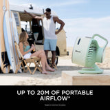 Shark FlexBreeze HydroGo Cordless Fan, Powerful Portable Fan with Misting, Indoor & Outdoor Cooling, Quiet & Durable, Compact & Lightweight, 5 Speed Settings, Mint FA050UKGN