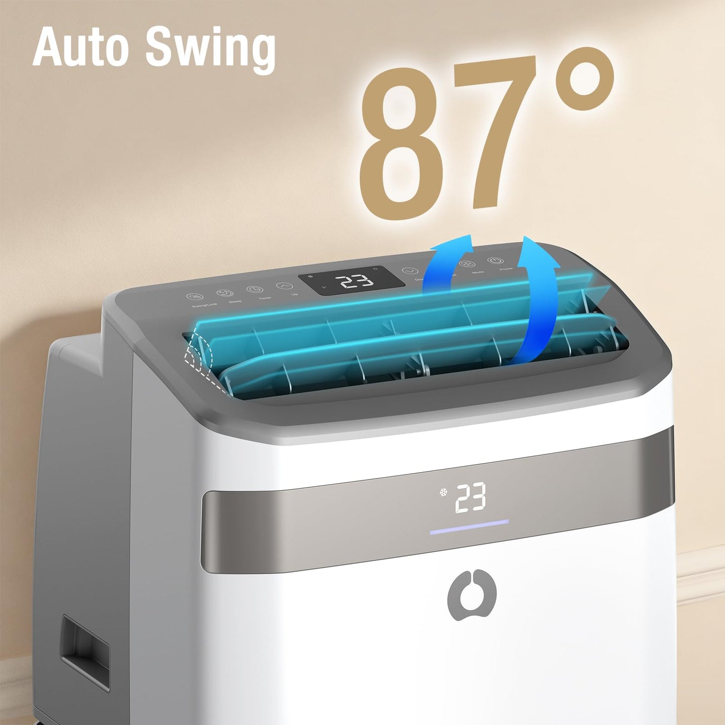 AirOrig Air Conditioning Unit, 14000 BTU Portable Air Conditioner With Cooling, Fan&Dehumidify Mode, Auto Swing, Effortless Cooling-Suitable for 40 m² Large Rooms