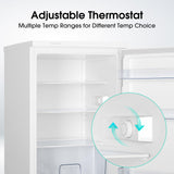 Hisense RL170D4BWE Freestanding 56cm Under Counter Fridge - 132 litre capacity - Auto Defrost - Reversible Door - White - E Rated