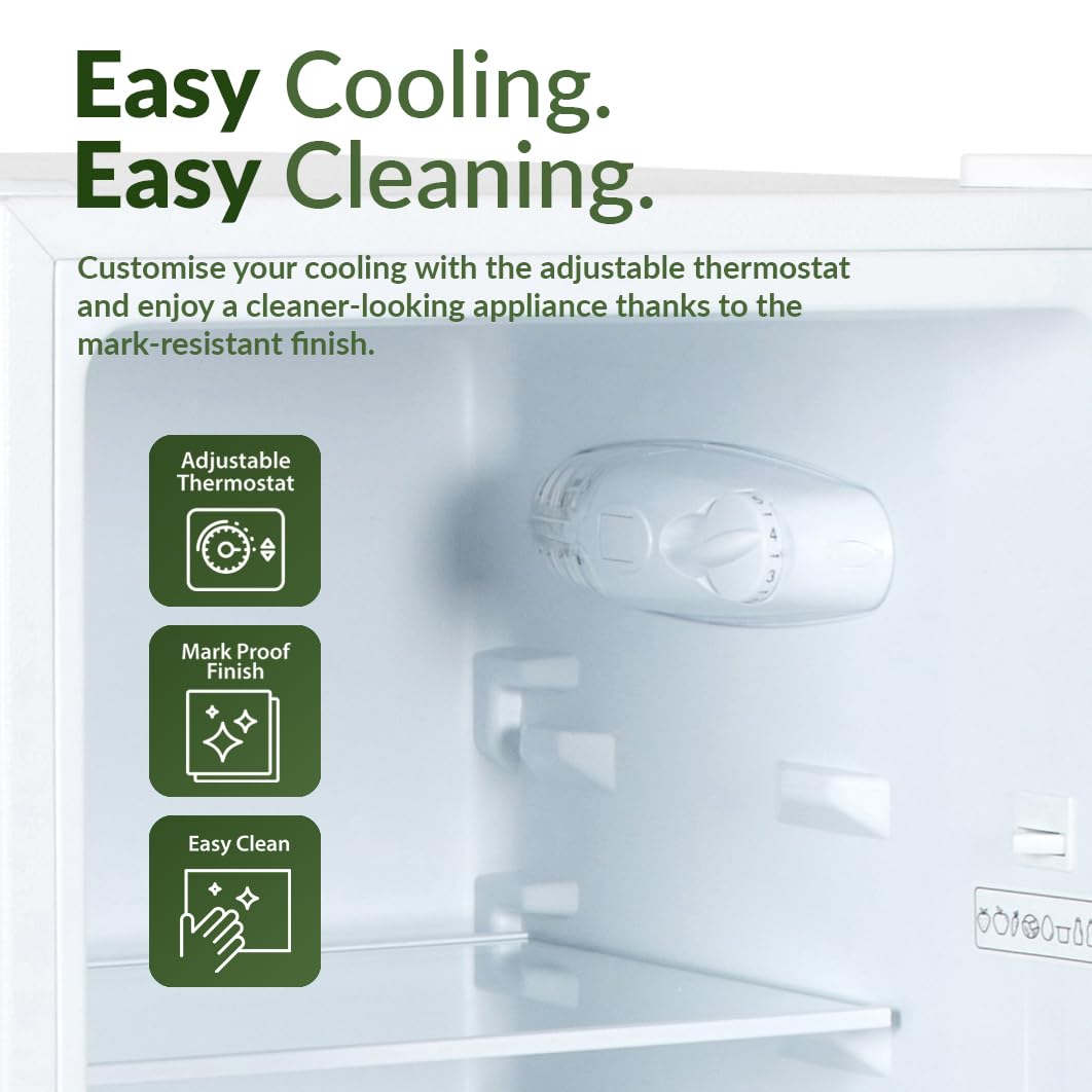 Willow WFF157W 157L Freestanding 70/30 Fridge Freezer with Adjustable Thermostat, Mark-Proof Finish, Low Frost, 2 Year Warranty - White