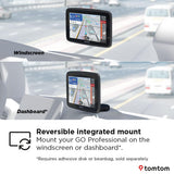 TomTom Truck Sat Nav GO Professional 2nd generation (6" Capacitive Touchscreen with Europe Maps and Real-Time Traffic Information, Designed for Truck, Lorry, Coach, Bus and Large Vehicles)
