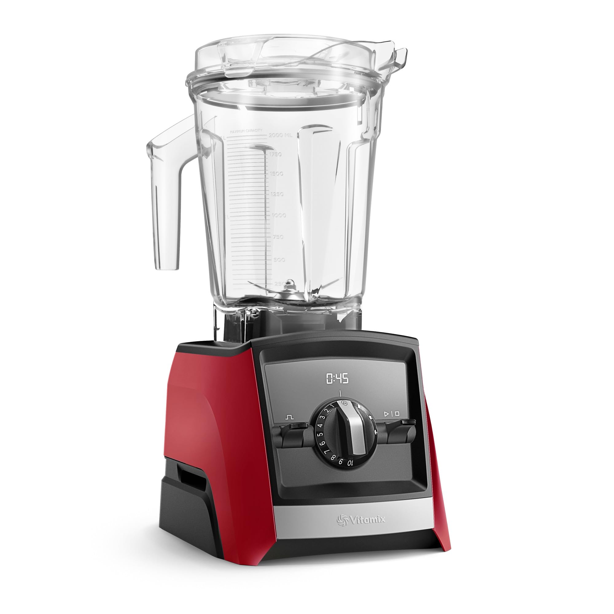 Vitamix A2500 Ascent Series Smart Blender, Professional-Grade, 64 oz. Low-Profile Container, Red (Renewed)