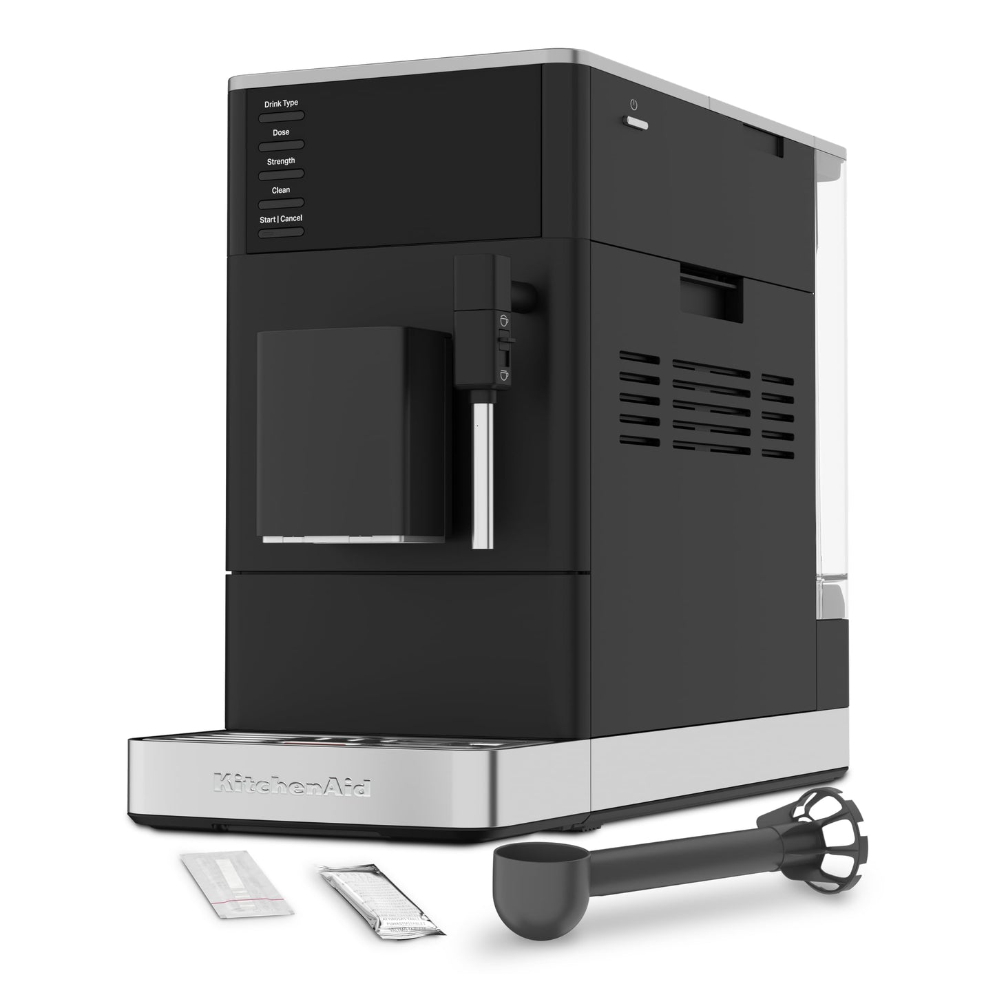 KitchenAid KF2 Fully Automatic Espresso Machine with Iced Coffee, Built-In Grinder, 7 Recipe Options, IntelliGrind Technology, Steam Wand, Matte Black