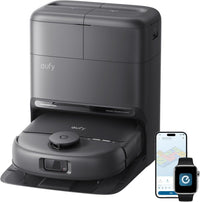 eufy New Robot Vacuum Cleaner With Mop,C28 Omni,Self-Cleaning Roller Mop,Upgraded from X10 Pro,15,000Pa Suction,All-in-1 Station,Tangle-Free,Auto Mop Wash&Dry,AI Obstacle Avoidance,LiDAR Navigation