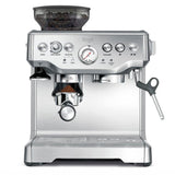 Sage Barista Express, Manual Tamping, Standard Milk Jug, Bean to Cup Coffee Machine with Grinder, Manual Milk Frother, Brushed Stainless Steel