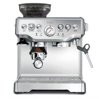 Sage Barista Express, Manual Tamping, Standard Milk Jug, Bean to Cup Coffee Machine with Grinder, Manual Milk Frother, Brushed Stainless Steel