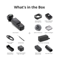 DJI Osmo Pocket 3 Creator Combo, Vlogging Camera with 1'' CMOS & 4K/120fps Video, 3-Axis Stabilization, Face/Object Tracking, Fast Focusing, Mic Included for Clear Sound, Small Camera for Photography