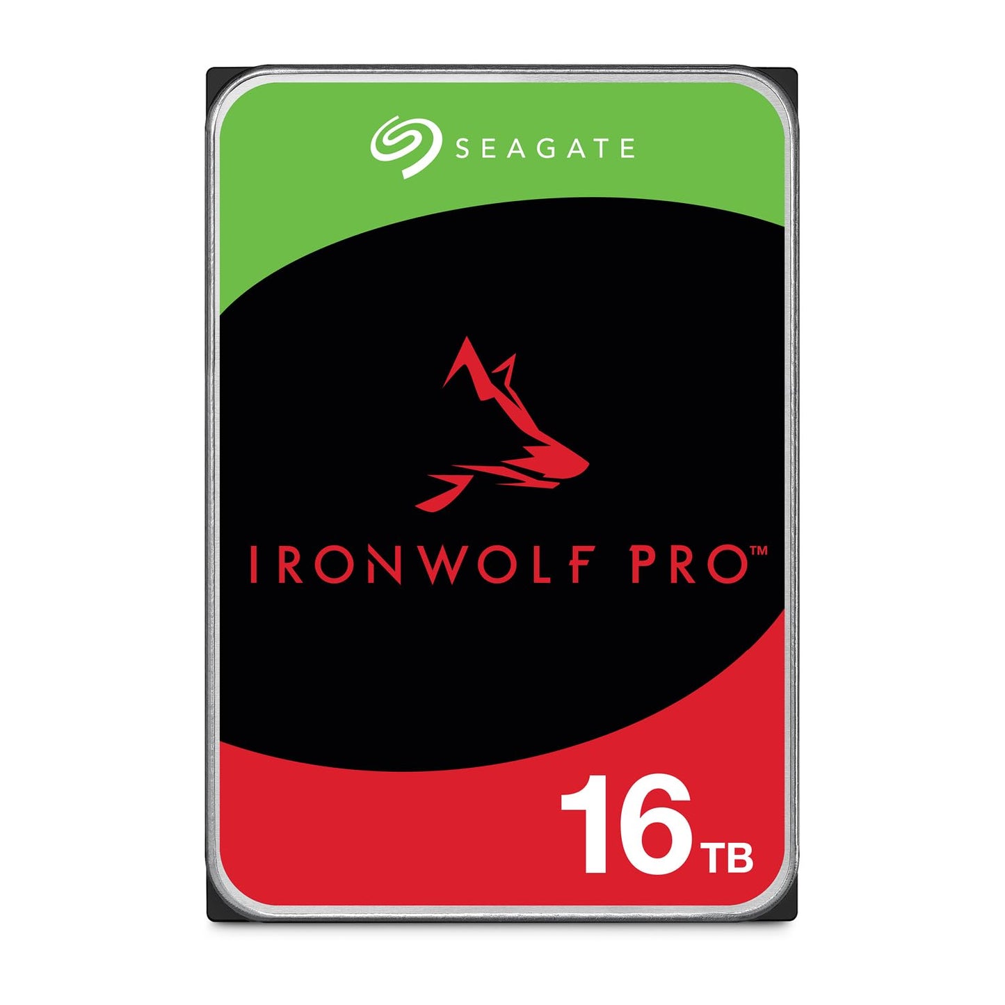 Seagate IronWolf Pro 16TB, Enterprise Internal NAS HDD, CMR 3.5 Inch, SATA 6GB/s, 7.200 RPM, 256MB Cache for RAID NAS, Data Rescue Services, Frustration Free Packaging (ST16000NTZ01)
