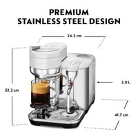 Nespresso - Vertuo Creatista Capsule Coffee Machine with Milk Frother Wand for Cappuccino, Flat White and Espresso by Sage, Sea Salt