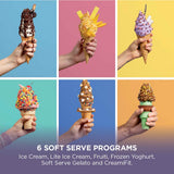 Ninja CREAMi Scoop and Swirl Ice Cream Machine with 2x Tubs, 13 Functions, Makes Ice Cream, Soft Serve, Gelato, Sorbet, Milkshakes and More, Mix-In Option, Stone Gold, NC701UKSTGD