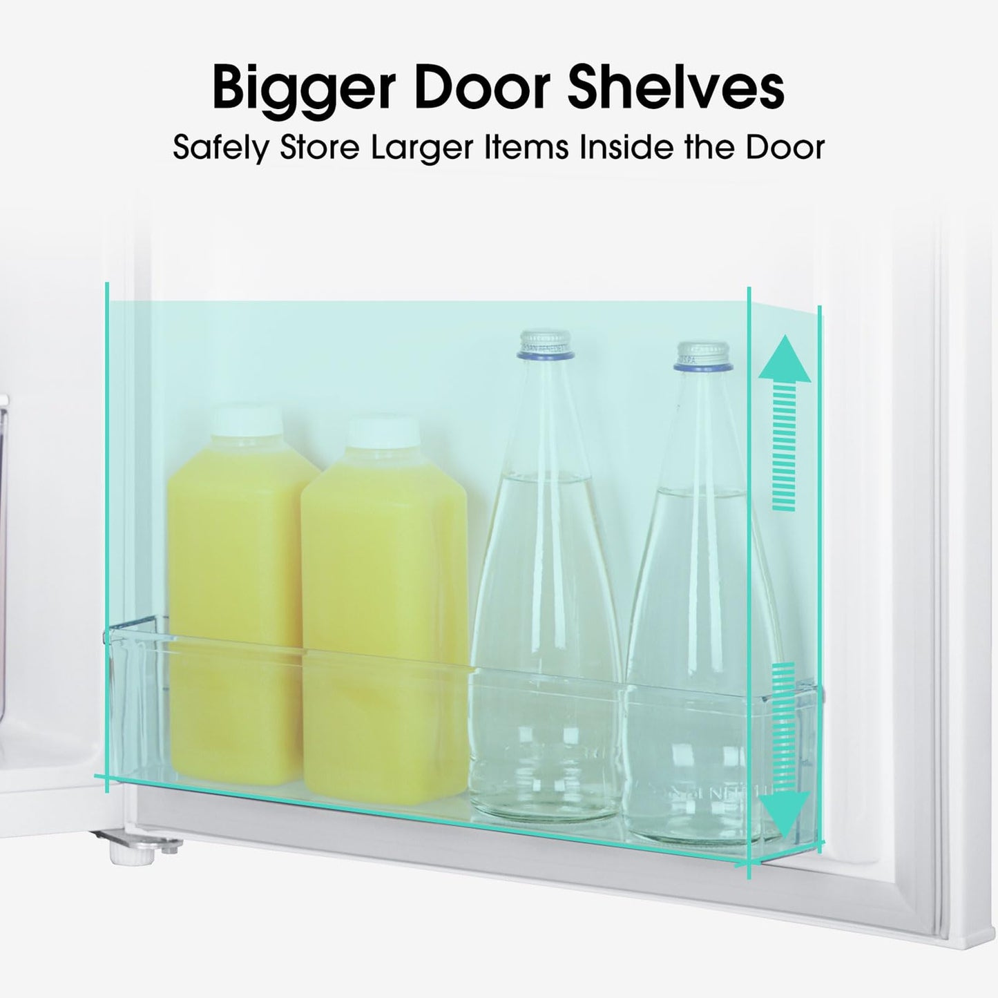 Hisense RL170D4BWE Freestanding 56cm Under Counter Fridge - 132 litre capacity - Auto Defrost - Reversible Door - White - E Rated