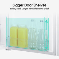 Hisense RL170D4BWE Freestanding 56cm Under Counter Fridge - 132 litre capacity - Auto Defrost - Reversible Door - White - E Rated