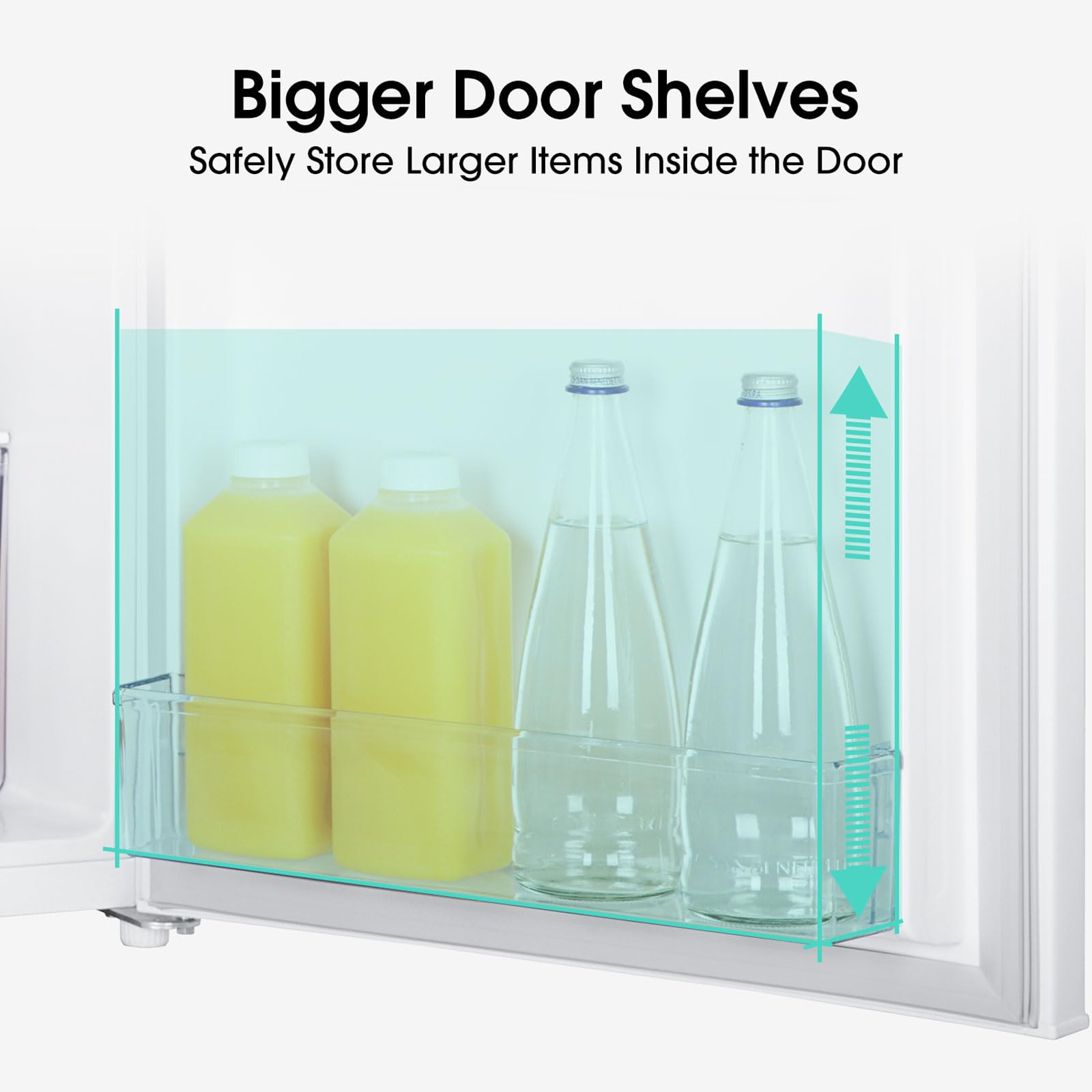 Hisense RL170D4BWE Freestanding 56cm Under Counter Fridge - 132 litre capacity - Auto Defrost - Reversible Door - White - E Rated