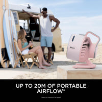 Shark FlexBreeze HydroGo Cordless Fan, Powerful Portable Fan with Misting, Indoor & Outdoor Cooling, Quiet & Durable, Compact & Lightweight, 5 Speed Settings, Quartz FA050UKPK