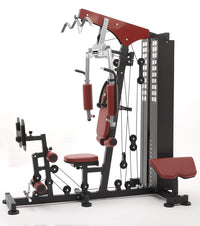 Strongway® Multi Gym with Weights 72KG 100KG Weight Stack Included - Multifunction Home Gym Cable Pulley Preacher Pad Butterfly Press Strength Training (Multi Gym with 100KG Weight Stack)