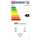 COMFEE' RCB169BL2UK(E) 174L 70/30 Freestanding Fridge Freezer, 150cm Height, Low Frost, 4-Star Freezer, Quiet 39dB, Merchanical Temperature Control, Interior Lighting, Reversible Door, Black