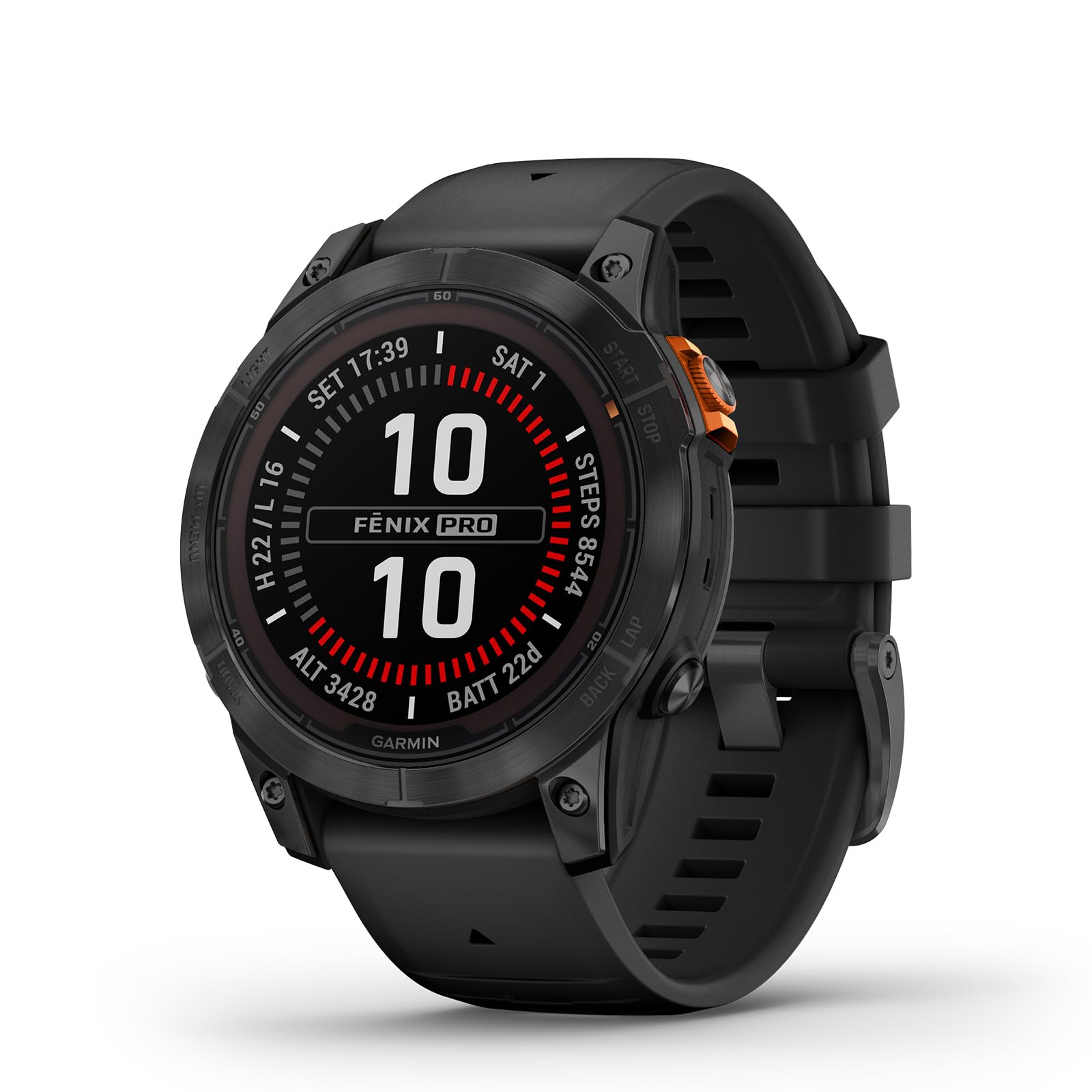 Garmin fēnix 7 PRO SOLAR, 47mm GPS smartwatch, multisport, SOLAR charging, advanced health & training features, touchscreen & Buttons, up to 22 days battery life, Graphite