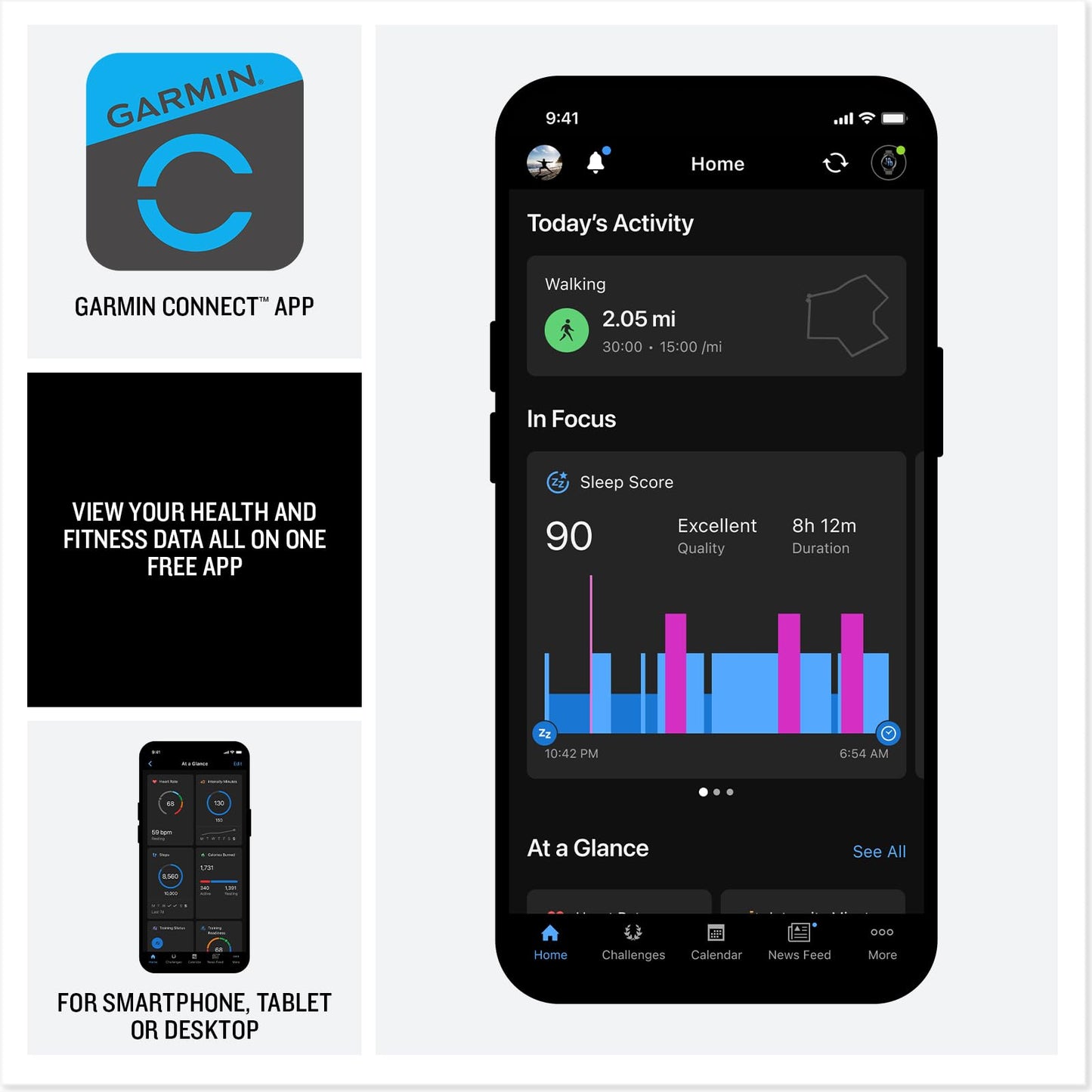 Garmin Venu 4 45mm - GPS smartwatch, AMOLED touchscreen, 24/7 advanced health & fitness tracking, 80+ sports apps, flashlight, ECG, sleep monitor, up to 12 days battery life, Slate/Black