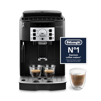 compare product De'Longhi Magnifica S, Automatic Bean to Cup Coffee Machine, Espresso and Cappuccino Maker, ECAM22.110.B, Black, Black Silver, 3 Drinks