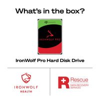 Seagate IronWolf Pro 16TB, Enterprise Internal NAS HDD, CMR 3.5 Inch, SATA 6GB/s, 7.200 RPM, 256MB Cache for RAID NAS, Data Rescue Services, Frustration Free Packaging (ST16000NTZ01)