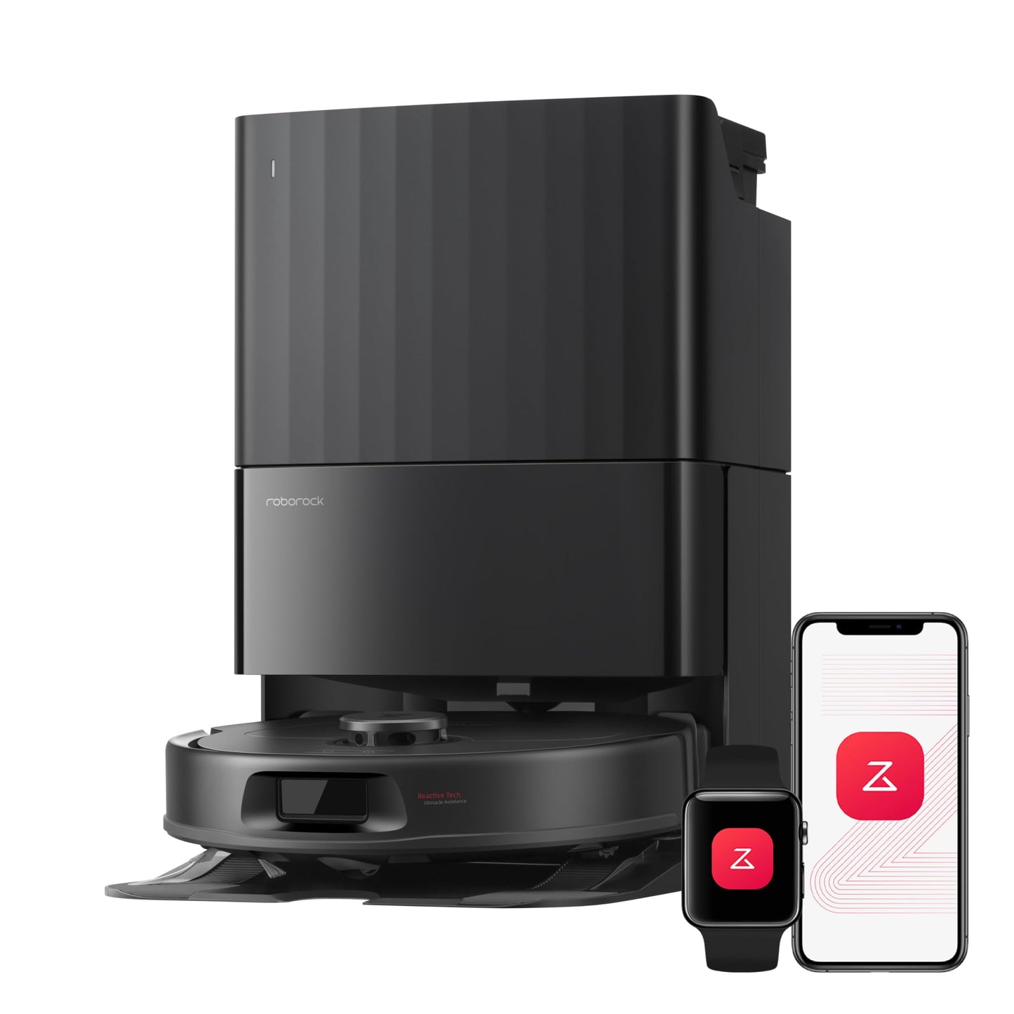 roborock Qrevo S Pro Robot Vacuum Cleaner with Mop, 18,500 Pa Suction, Upgraded from QV 35S, Anti-Tangle, Smart Obstacle Avoidance, Custom Carpet Strategy, 75°C Mop Self-Cleaning, All-in-One Dock