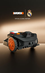 WORX Landroid Vision Cloud WR304E 2WD Robotic Lawnmower without Boundary Cable for 400 m² (AI Obstacle Detection, VSLAM+ RTK Cloud Navigation, Auto Mapping, App Control)