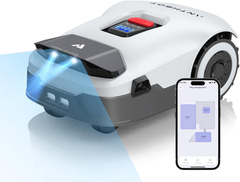 compare product ANTHBOT Genie600 Robot Lawn Mower, Perimeter Wire Free, Full Band RTK+4-Eye Vision Robot Lawnmower, Recommended for 600 m², Max 800 m², Automatic Mapping, Accurate Obstacle Avoidance, APP Control