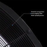 KIBONCY High Velocity Heavy Duty Metal Drum Fan, Industrial Floor Fan, With 360° Adjustable Tilt, For Commercial, Factory, Basement B