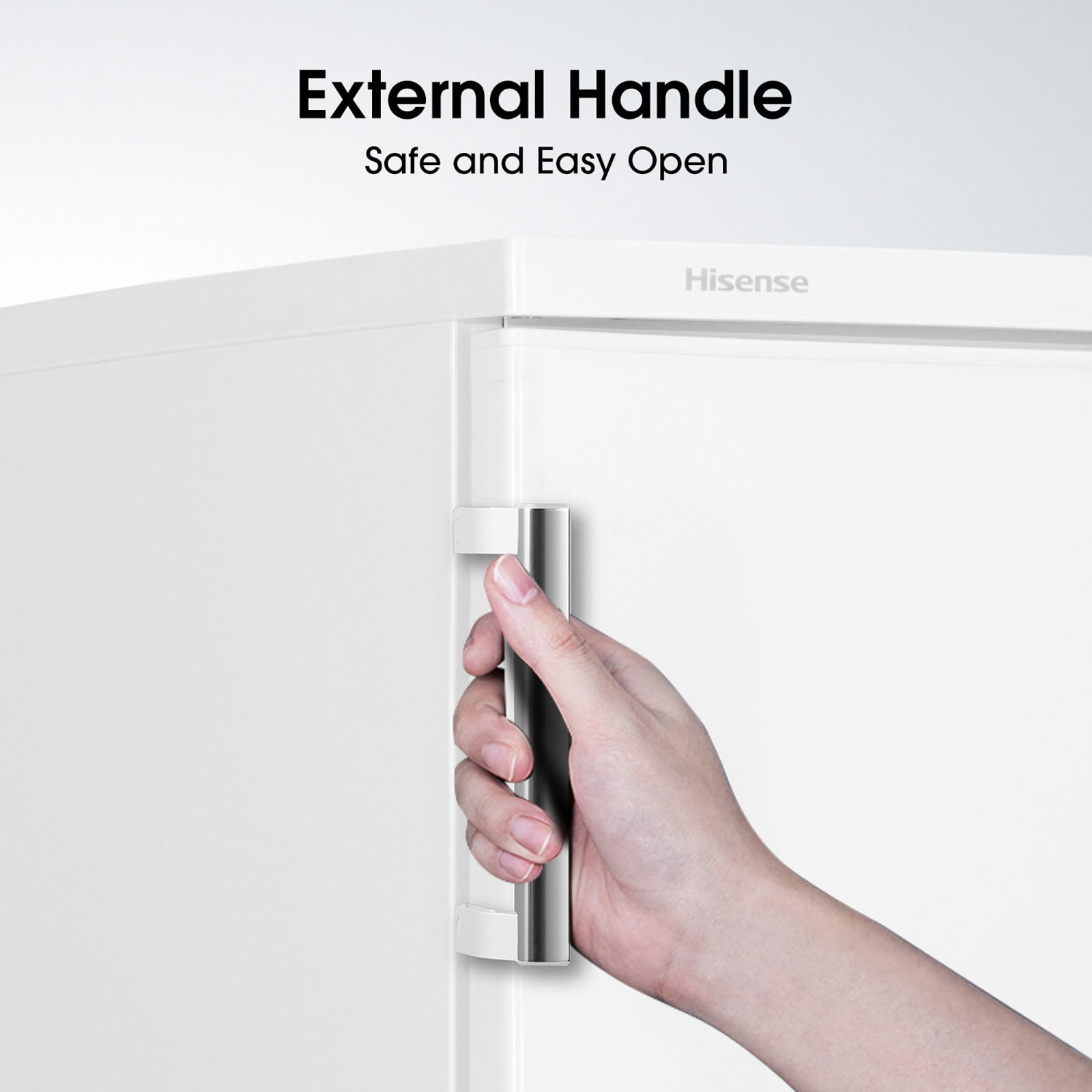 Hisense RL170D4BWE Freestanding 56cm Under Counter Fridge - 132 litre capacity - Auto Defrost - Reversible Door - White - E Rated