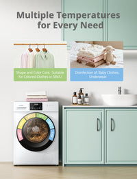 COMFEE' Freestanding Washing Machine,10KG Load,A-10% Class, 1400RPM, Steam Care,BLDC Motor,Woolmark,Touch Panel,White-CFP03EW100W-UK