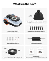 Segway Navimow i208 LiDAR Robotic Lawn Mower for 800m² with Garage M, Off-Road Wheels for 45% Slopes, Solid-state LiDAR + Vision, Auto Mapping, No Wires, No Antenna, Built-In 4G (Ship Separately)