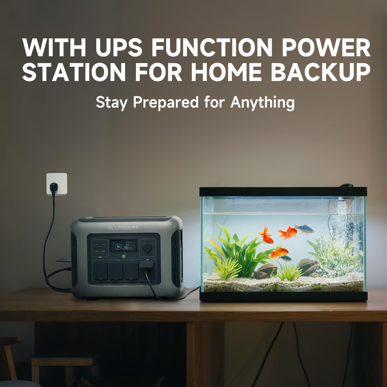 ALLPOWERS R1500 LITE Portable Power Station with Solar Panel 200W SE200, 1056Wh LiFePO4 Battery, 1600W AC/100W USB-C Output Portable Power, Fast Charge Solar Generator for Outdoor Camping